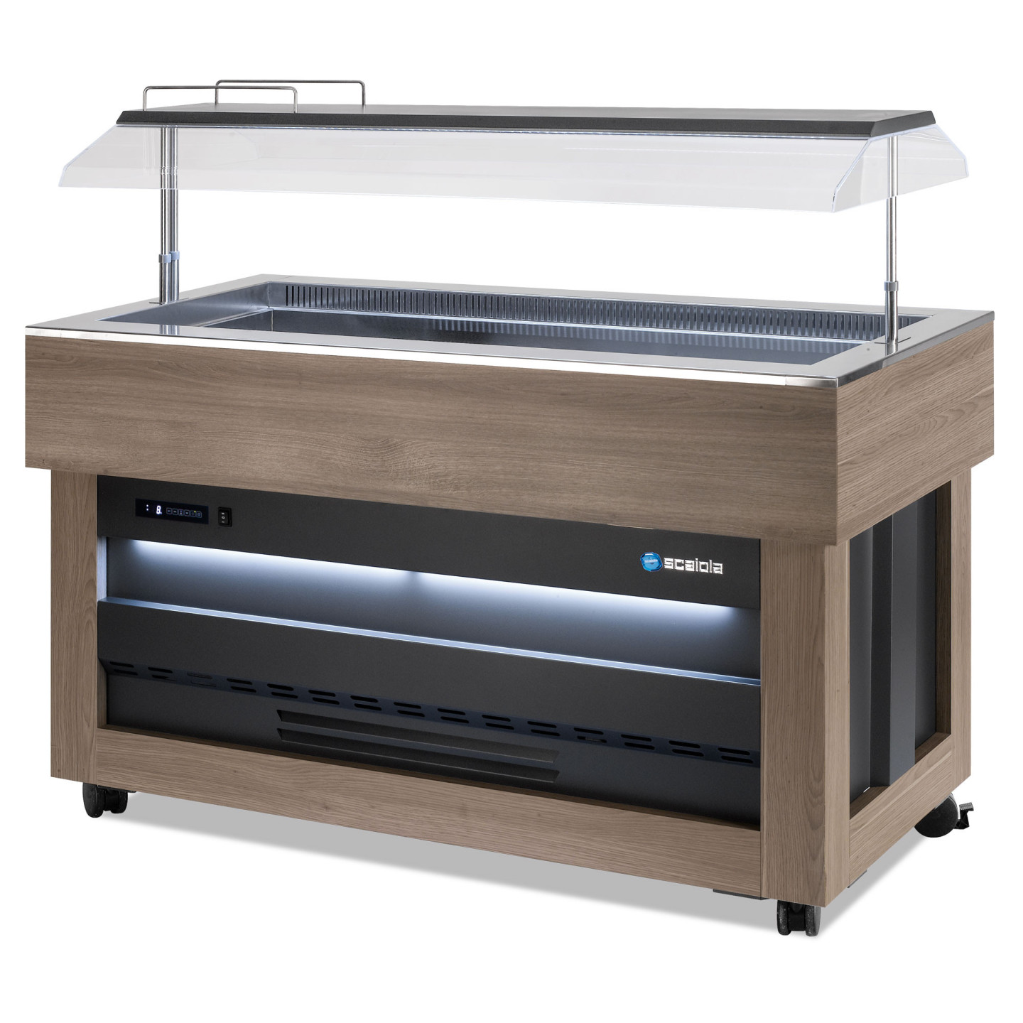 Buffet réfrigéré central avec cuve pour bacs GN1/1 SCAIOLA