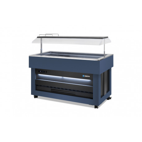 Buffet réfrigéré central avec cuve pour bacs GN1/1 SCAIOLA