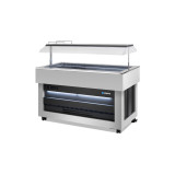 Buffet réfrigéré central avec cuve pour bacs GN1/1 SCAIOLA