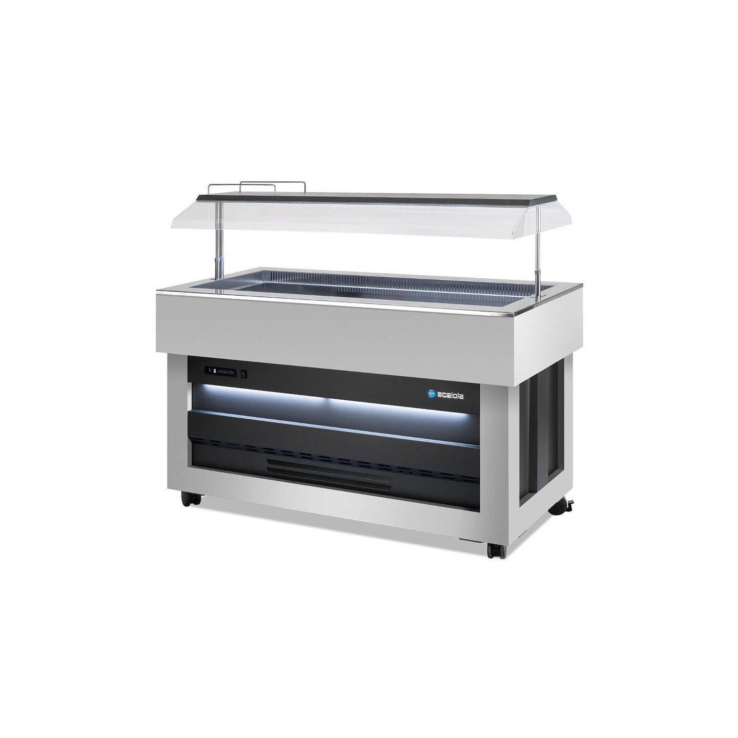 Buffet réfrigéré central avec cuve pour bacs GN1/1 SCAIOLA