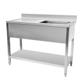 Plonge inox 1 bac 1200x600 mm avec égouttoir gauche