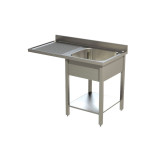 Plonge spéciale pour lave vaisselle, 1200x600 égouttoir Gauche