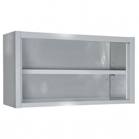 Placard Mural ouvert 1200mm En Inox