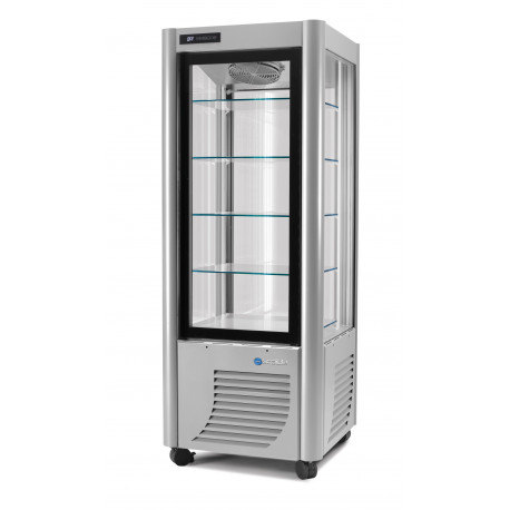 Vitrine réfrigérée négative ventilée 400L 4 faces vitrées SCAIOLA
