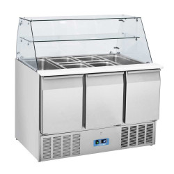 Saladette vitrine réfrigérée 3 Portes