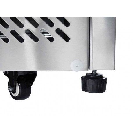 Saladette réfrigérée 380L 3 portes GN1/1 INT/EXT INOX pare haleine droit Atosa