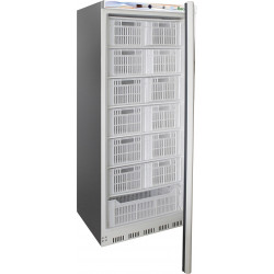 Armoire réfrigérée à cagettes négative 555L Statique en tôle peinte en blanc Forcar
