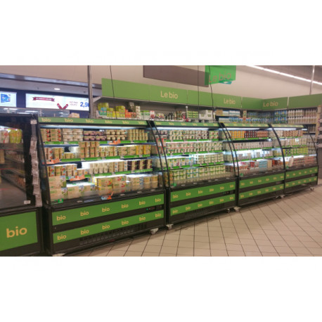 Vitrine réfrigérée semi-murale CRONUS PLUS L.2560mm Profondeur 855mm MAFIROL