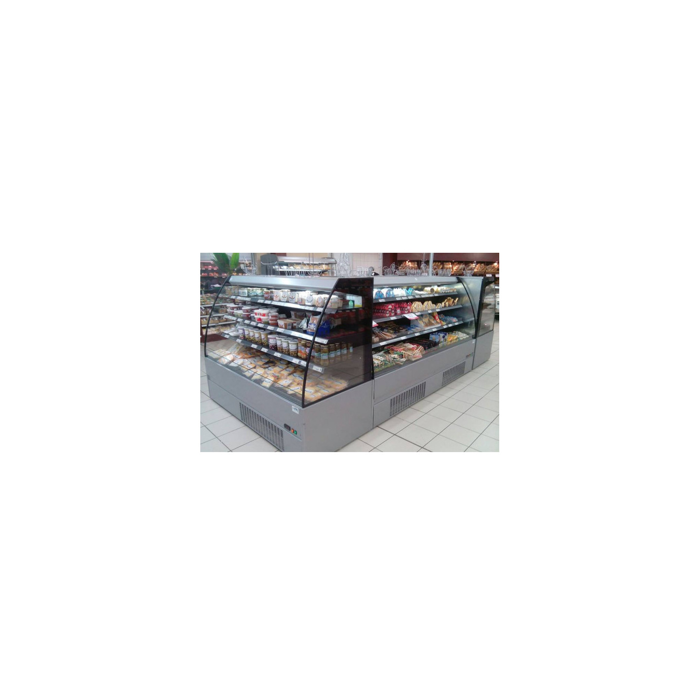 Vitrine réfrigérée semi-murale CRONUS PLUS L.2560mm Profondeur 855mm MAFIROL