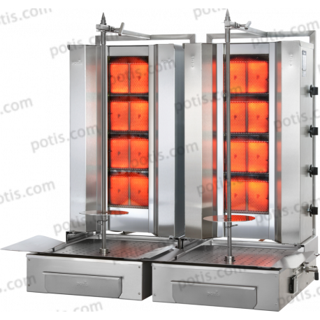 Machine à kebab gaz F Z GD4 Potis