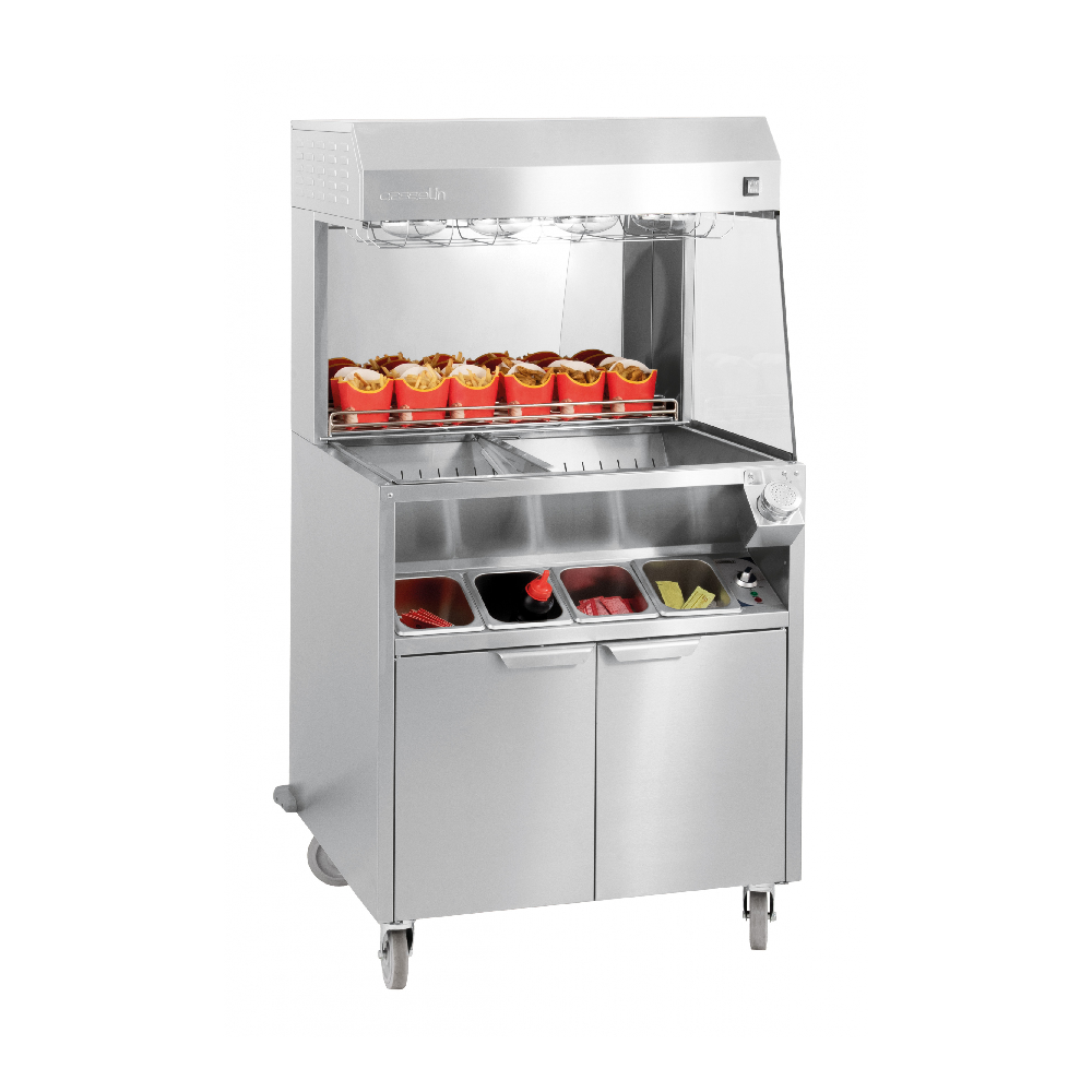 Poste de salage double chauffe FAST FOOD CPDSDC800 Casselin -mondialchr.com