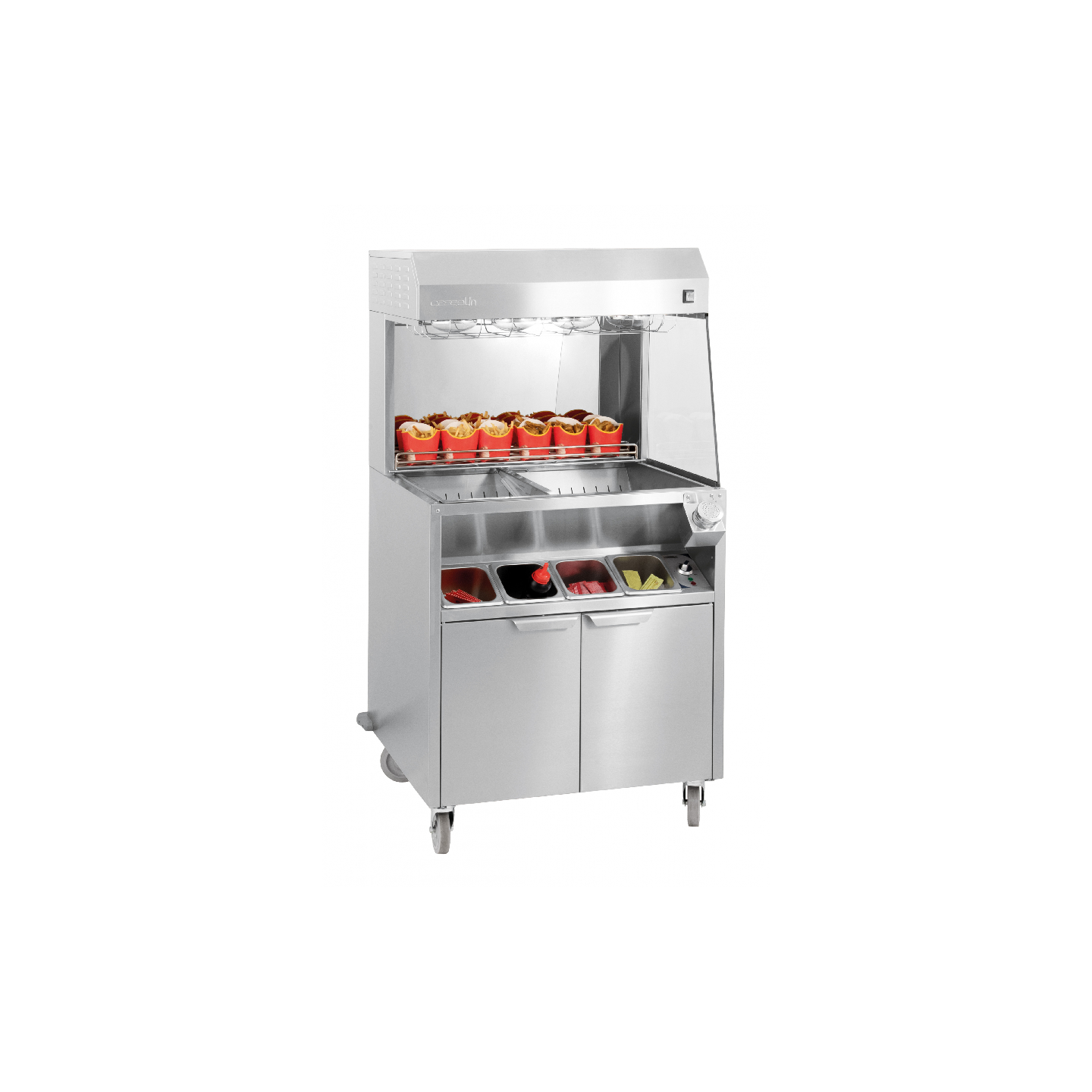 Poste de salage double chauffe FAST FOOD CPDSDC800 Casselin -mondialchr.com