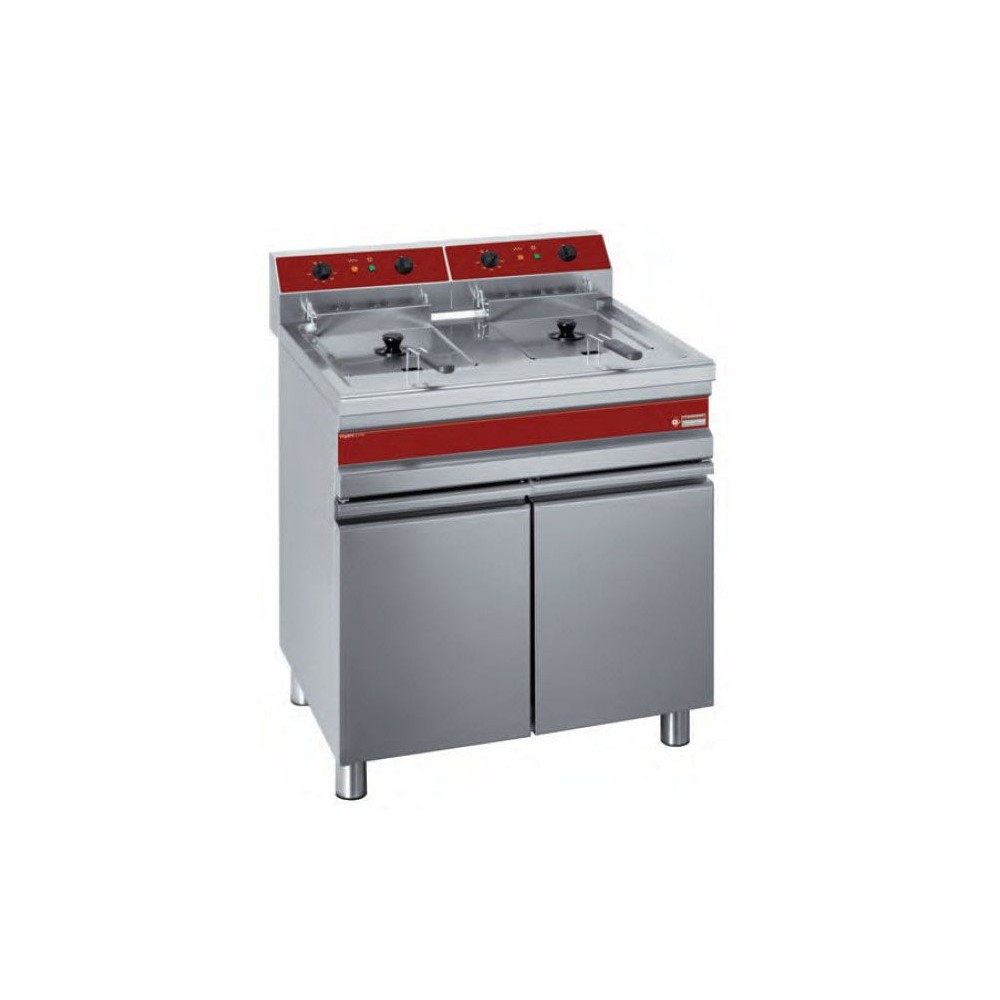 Friteuse électrique 2 x 14 litres sur coffre Diamond