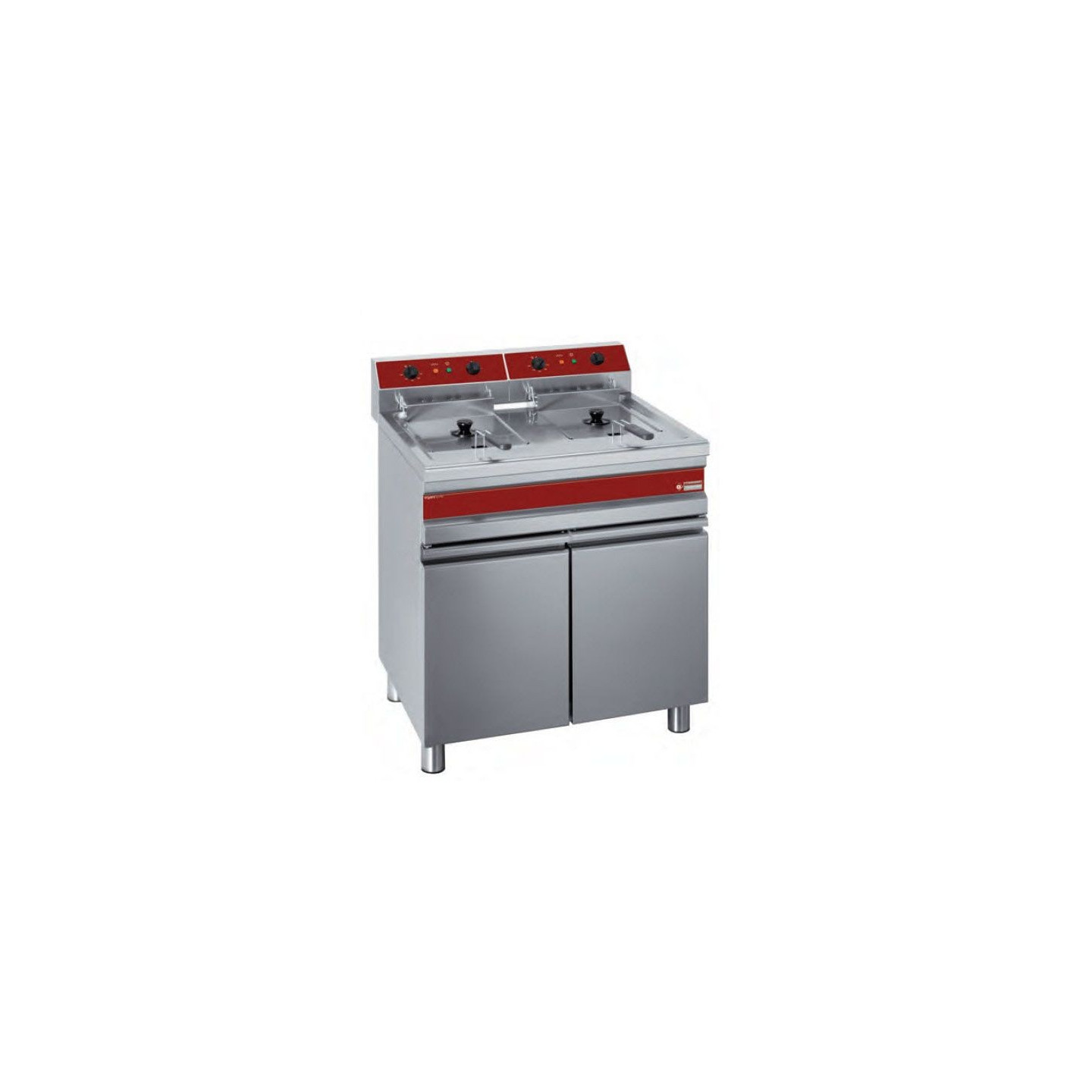 Friteuse électrique 2 x 14 litres sur coffre Diamond