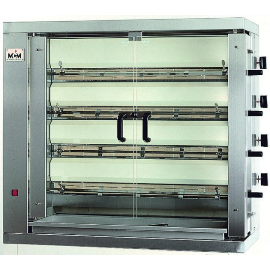 Rôtissoire à gaz 4 broches 24 poulets