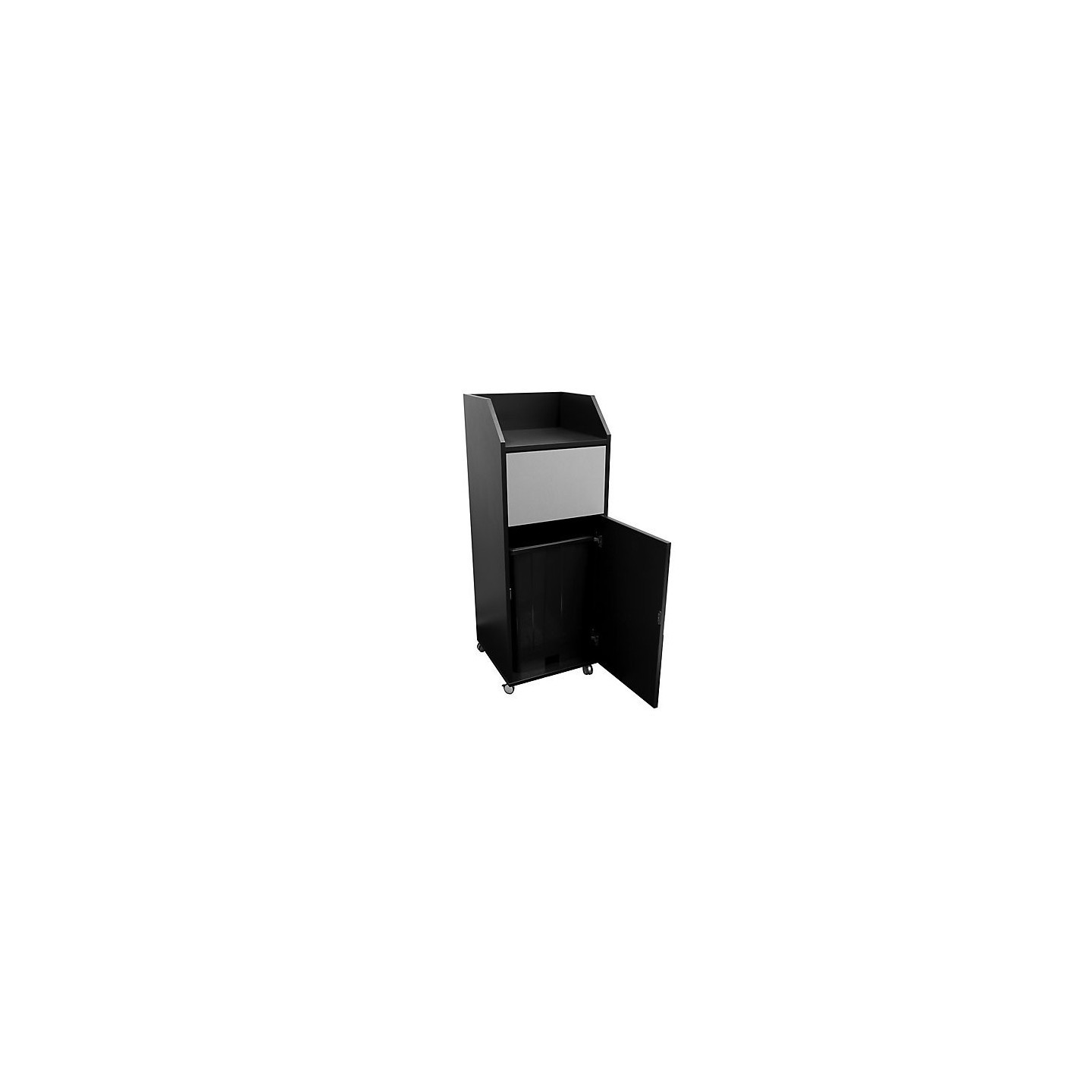 Meuble poubelle snack noir MCH-700214 NOIR VALERO-mondialchr.com