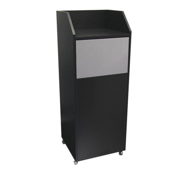 Meuble poubelle snack noir MCH-700214 NOIR VALERO-mondialchr.com