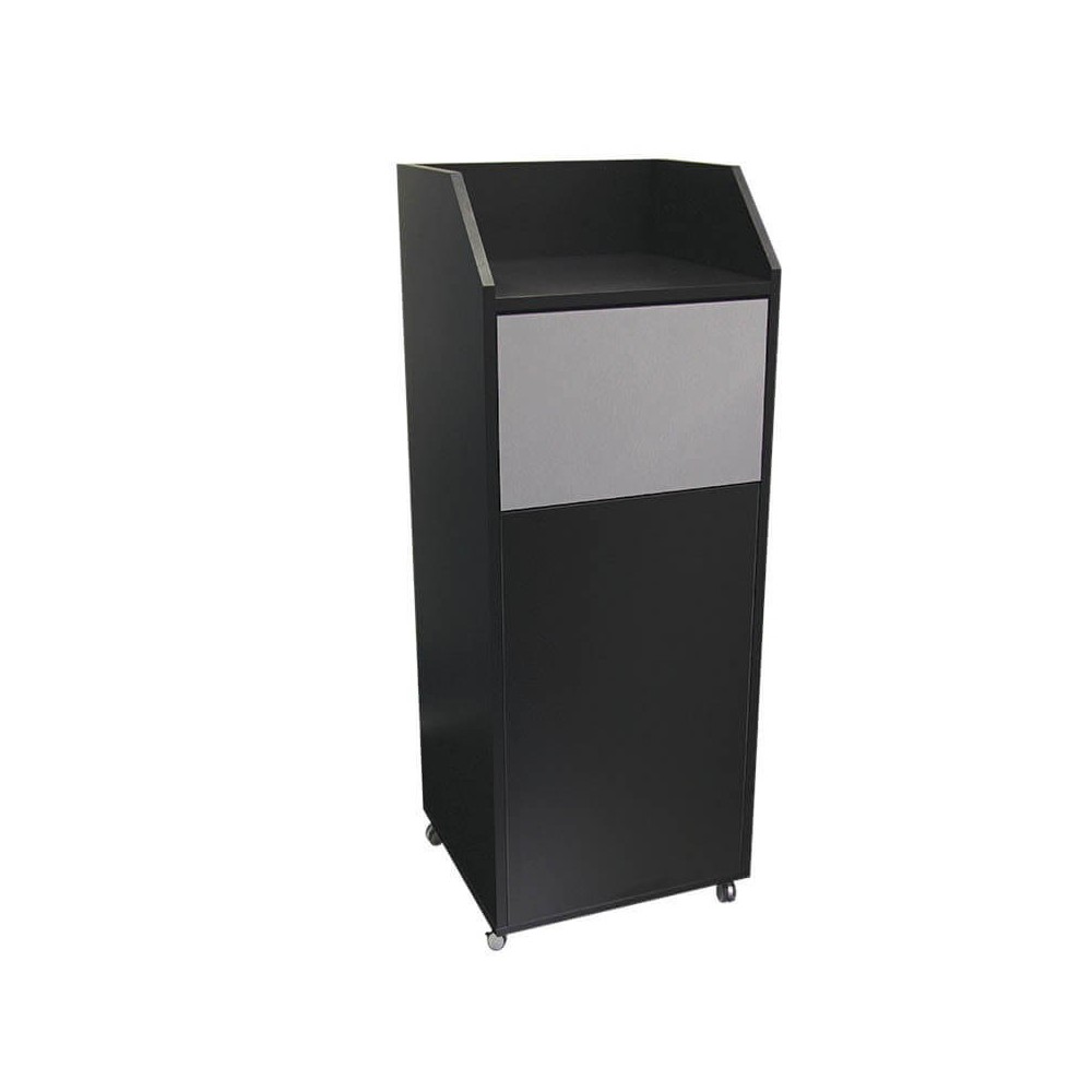Meuble poubelle snack noir MCH-700214 NOIR VALERO-mondialchr.com