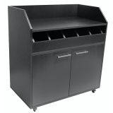 Desserte basse Camarero Noir MCH-43412 NOIR VALERO-mondialchr.com