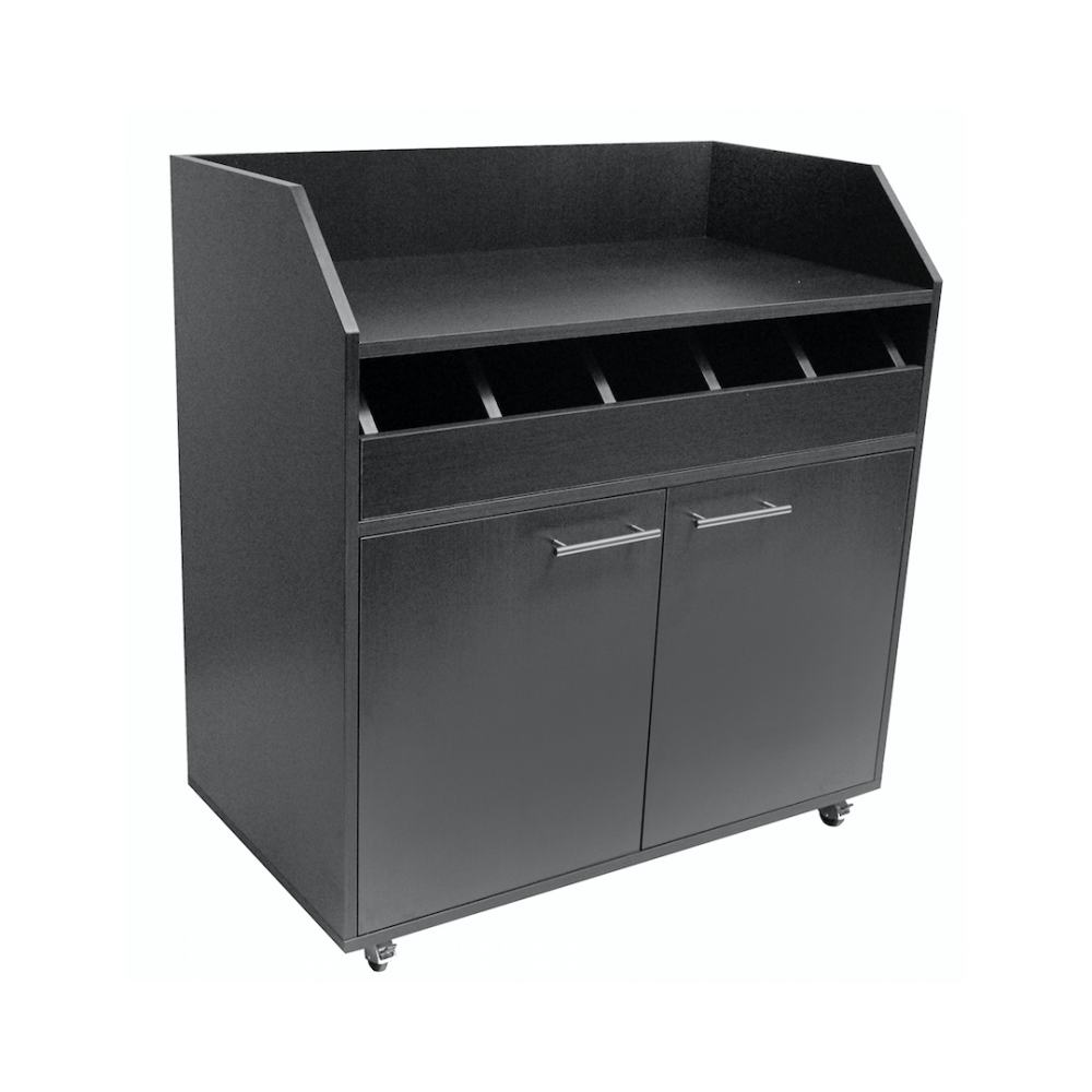 Desserte basse Camarero Noir MCH-43412 NOIR VALERO-mondialchr.com