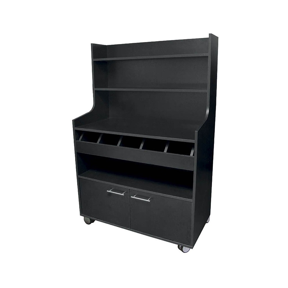 Desserte haute Cafétéria Noir MCH-43410 NOIR VALERO-mondialchr.com