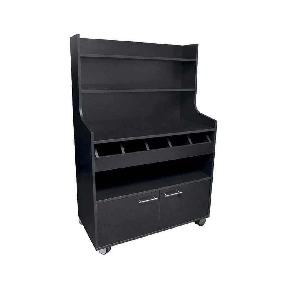 Desserte haute Cafétéria Noir MCH-43410 NOIR VALERO-mondialchr.com