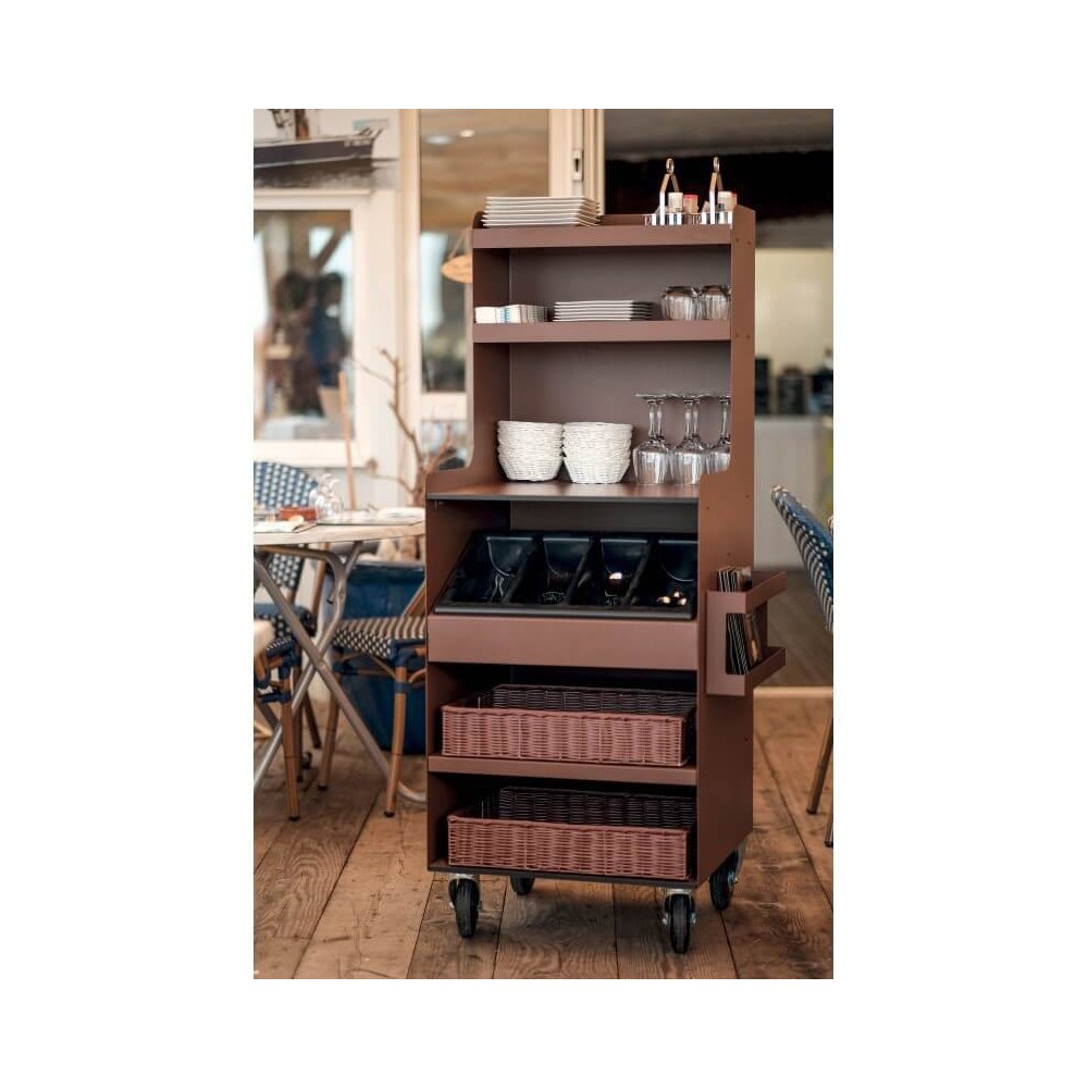 Desserte Hana Haute en compact et acier Rouille VALERO-mondialchr.com
