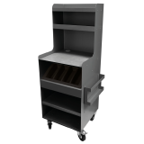 Desserte Haute en compact et acier Gris Basalte VALERO-mondialchr.com
