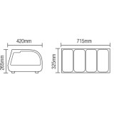 Kit réfrigéré à poser 42L Portes coulissantes 265mm AFI-mondialchr.com