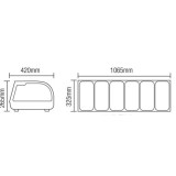 Kit réfrigéré à poser 62L Portes coulissantes 265mm AFI-mondialchr.com