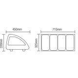 Kit réfrigéré à poser 43L Portes coulissantes 330mm AFI-mondialchr.com