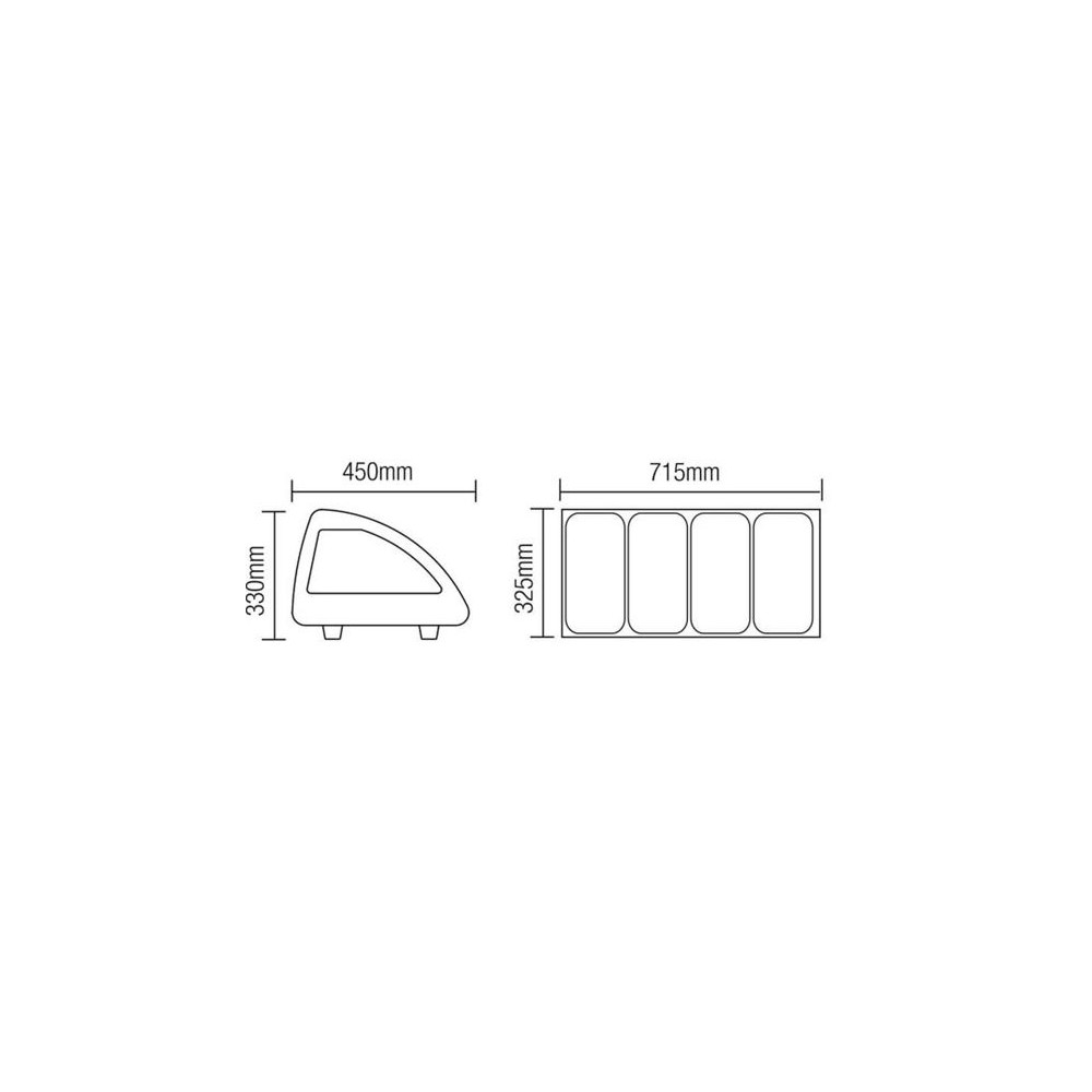Kit réfrigéré à poser 43L Portes coulissantes 330mm AFI-mondialchr.com