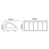 Kit réfrigéré à poser 63L Portes coulissantes 330mm AFI-mondialchr.com