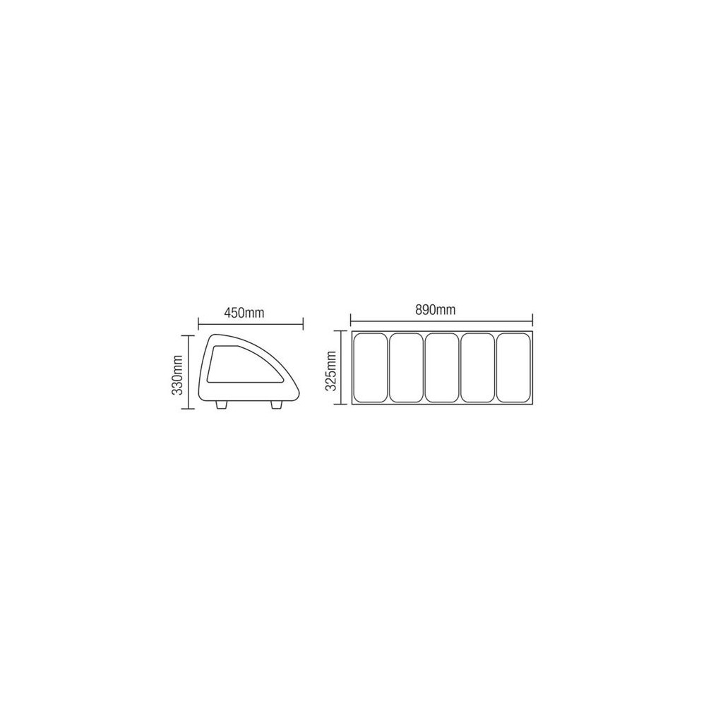 Kit réfrigéré à poser 63L Portes coulissantes 330mm AFI-mondialchr.com