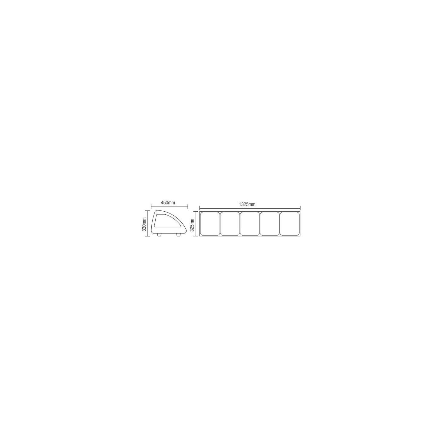 Kit réfrigéré à poser 103L Portes coulissantes 33cm AFI-mondialchr.com