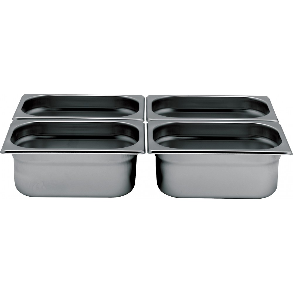 Bac gastronome inox aisi 304 GN1/4 P.55mm-BA14055-mondialchr.com