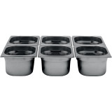 Bac gastronome inox aisi 304 GN1/6 P.150mm BA16150-mondialchr.com