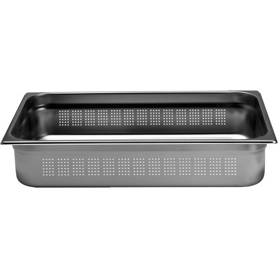 Bac gastronome perforé en inox 304 GN1/1 profondeur 100-mondialchr.com