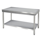Table de travail inox centrale 1500mm pour cuisine professionnelle-mondialchr.com