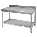 Table de travail inox murale 1500mm P.600mm-mondialchr.com
