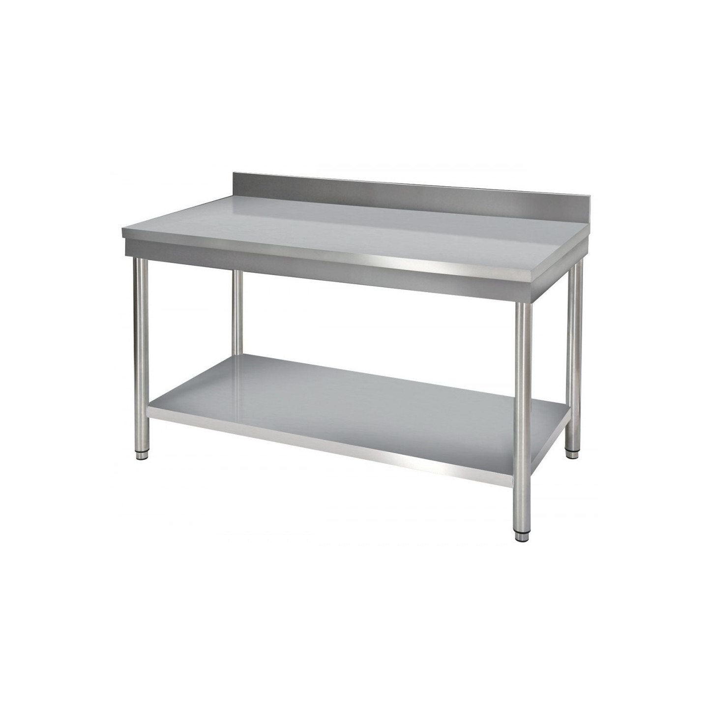 Table de travail inox murale 1500mm P.600mm-mondialchr.com