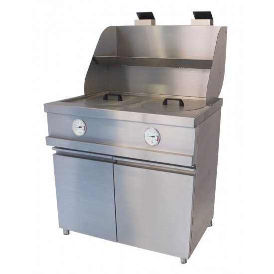 Friteuse à cuve ronde 2 bacs