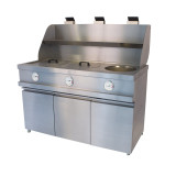 Friteuse à cuve ronde 3 bacs