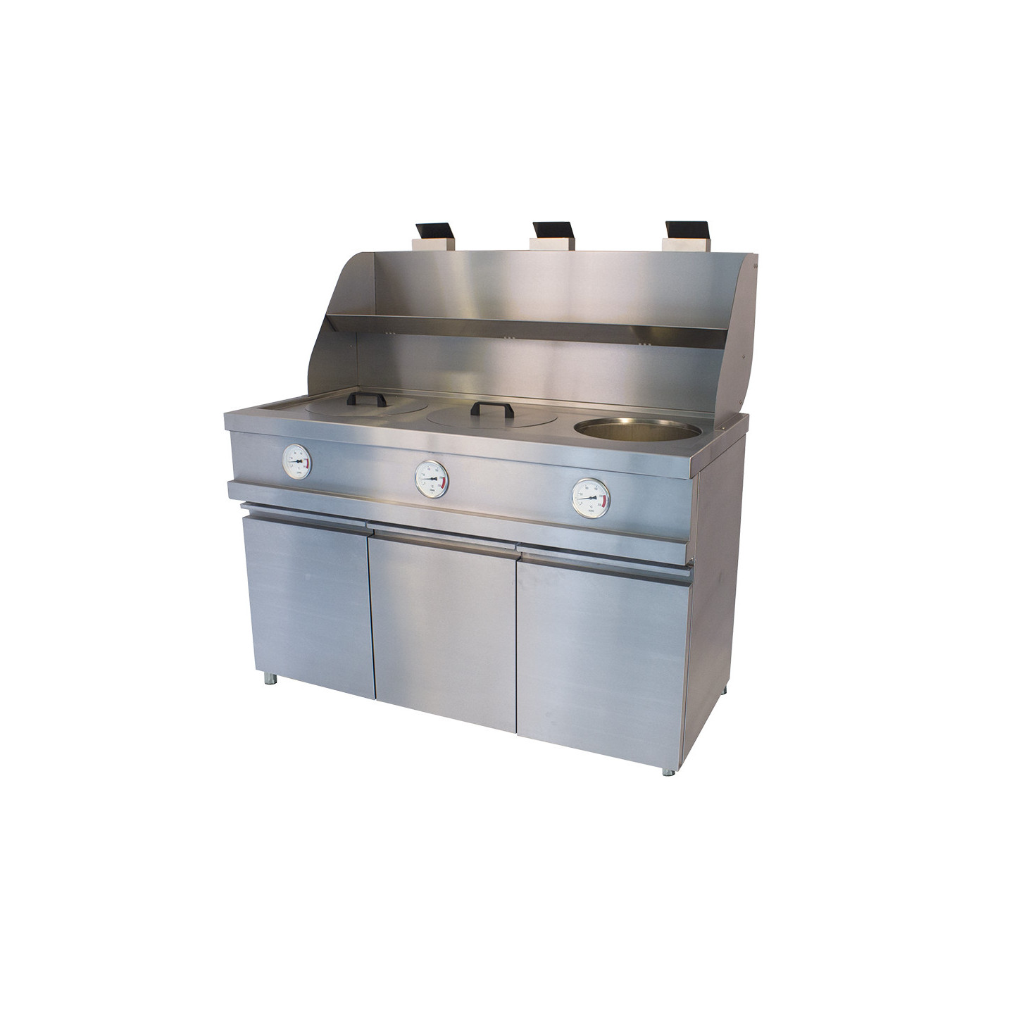 Friteuse à cuve ronde 3 bacs