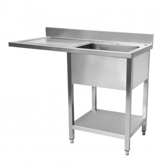 Plonge inox pour passage lave vaisselle 1 bac-mondialchr.com