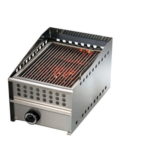 Wood steak grill gaz L 400 mm Sofraca-mondialchr.com