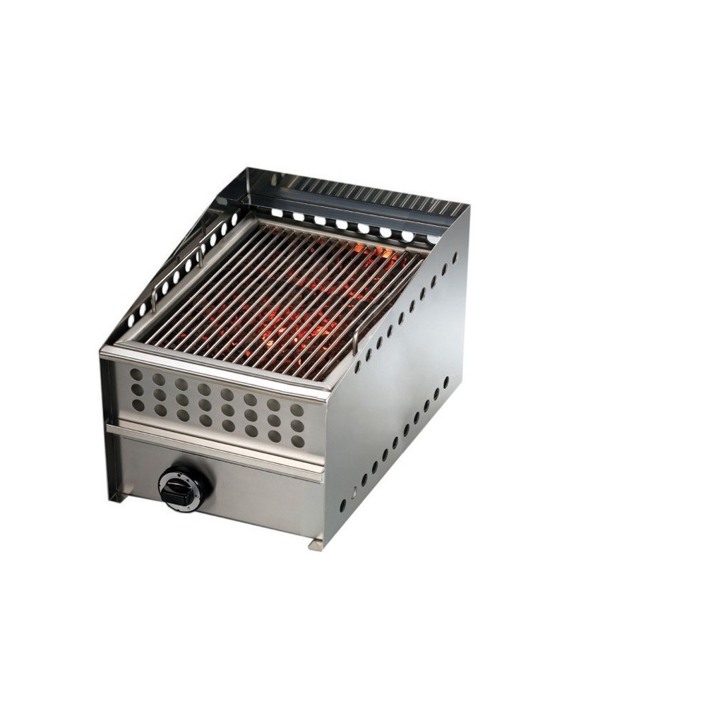 Wood steak grill gaz L 400 mm Sofraca-mondialchr.com