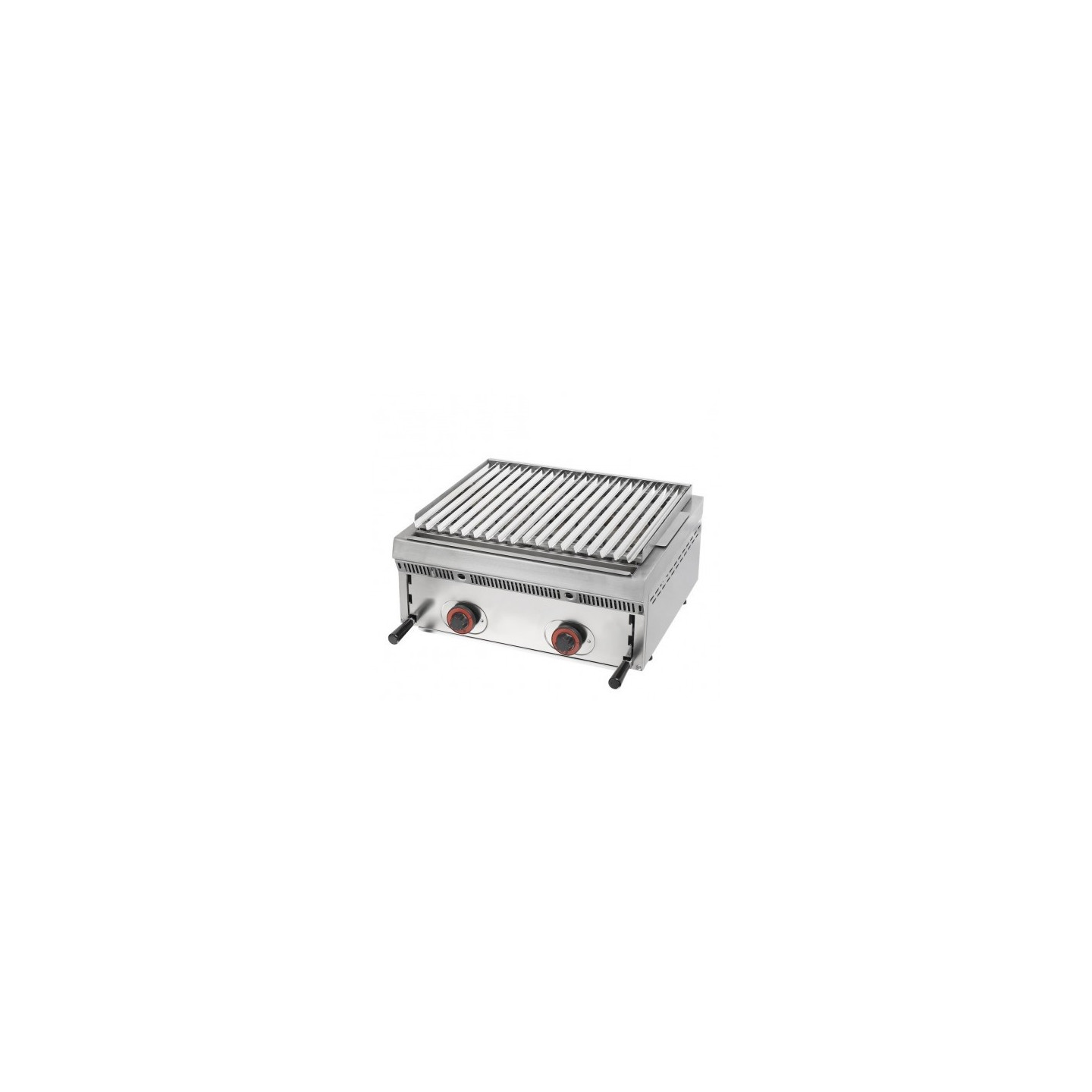 Grill gaz à pierres de lave L 600 mm réglable Sofraca-mondialchr.com