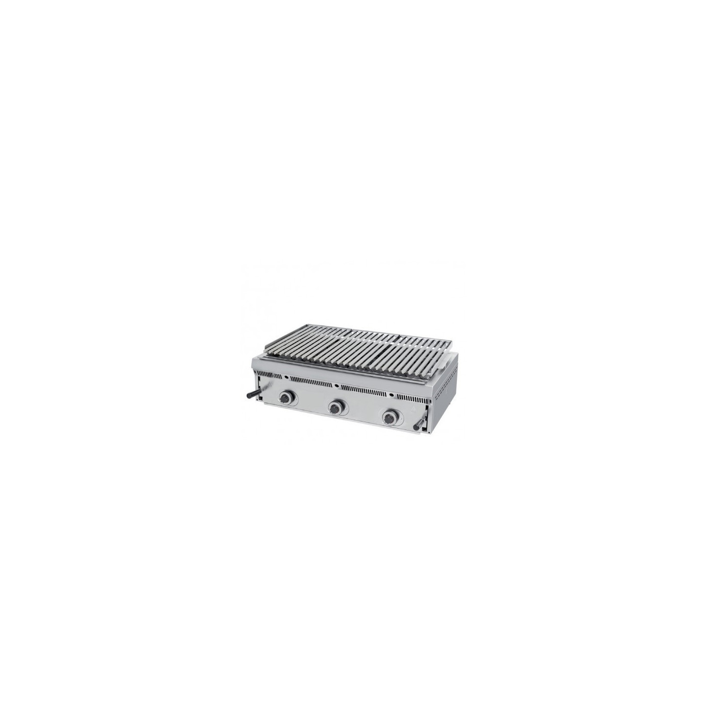 Grill gaz à pierres de lave L 900 mm réglable Sofraca-mondialchr.com