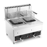 Friteuse à gaz double professionnelle  à poser pas chr-mondialchr.com